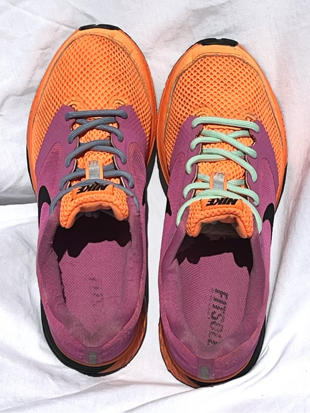 Nike Zoom Fly Orange Purple Running Shoes w/ Custom Extra Laces Women’s - Picture 7 of 14